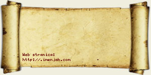 Andjelina Stojaković vizit kartica